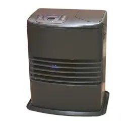Chauffage au pétrole : ses avantages et inconvénients. Ce radiateur d'appoint gris est doté d'un panneau de contrôle digital.