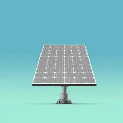 Panneau photovoltaïque sur son support. Idéal pour la récupération TVA panneaux photovoltaïques.