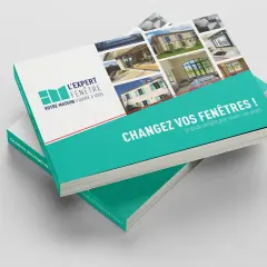 Brochure "Changez vos fenêtres !" présentant divers types de fenêtres et leur installation.
