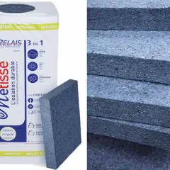 Panneau d'isolation textile recyclé, écologique et performant. Un choix durable pour votre confort.
