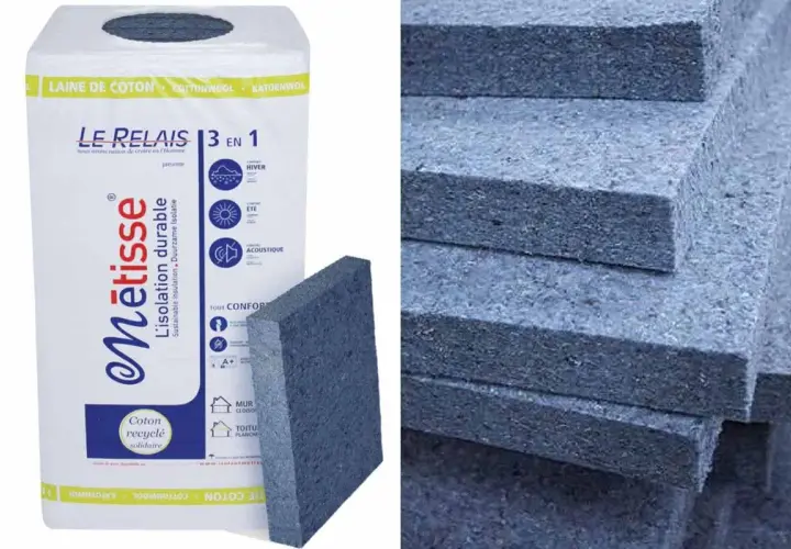 Panneau d'isolation textile recyclé, écologique et performant. Un choix durable pour votre confort.