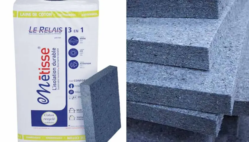 Panneau d'isolation textile recyclé, écologique et performant. Un choix durable pour votre confort.