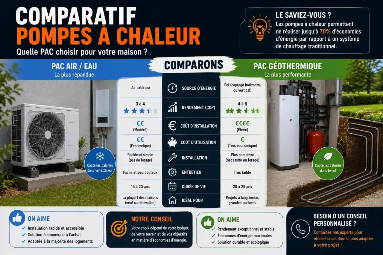 Comparatif des pompes à chaleur : avis sur la PAC air/air, ses avantages et son installation.