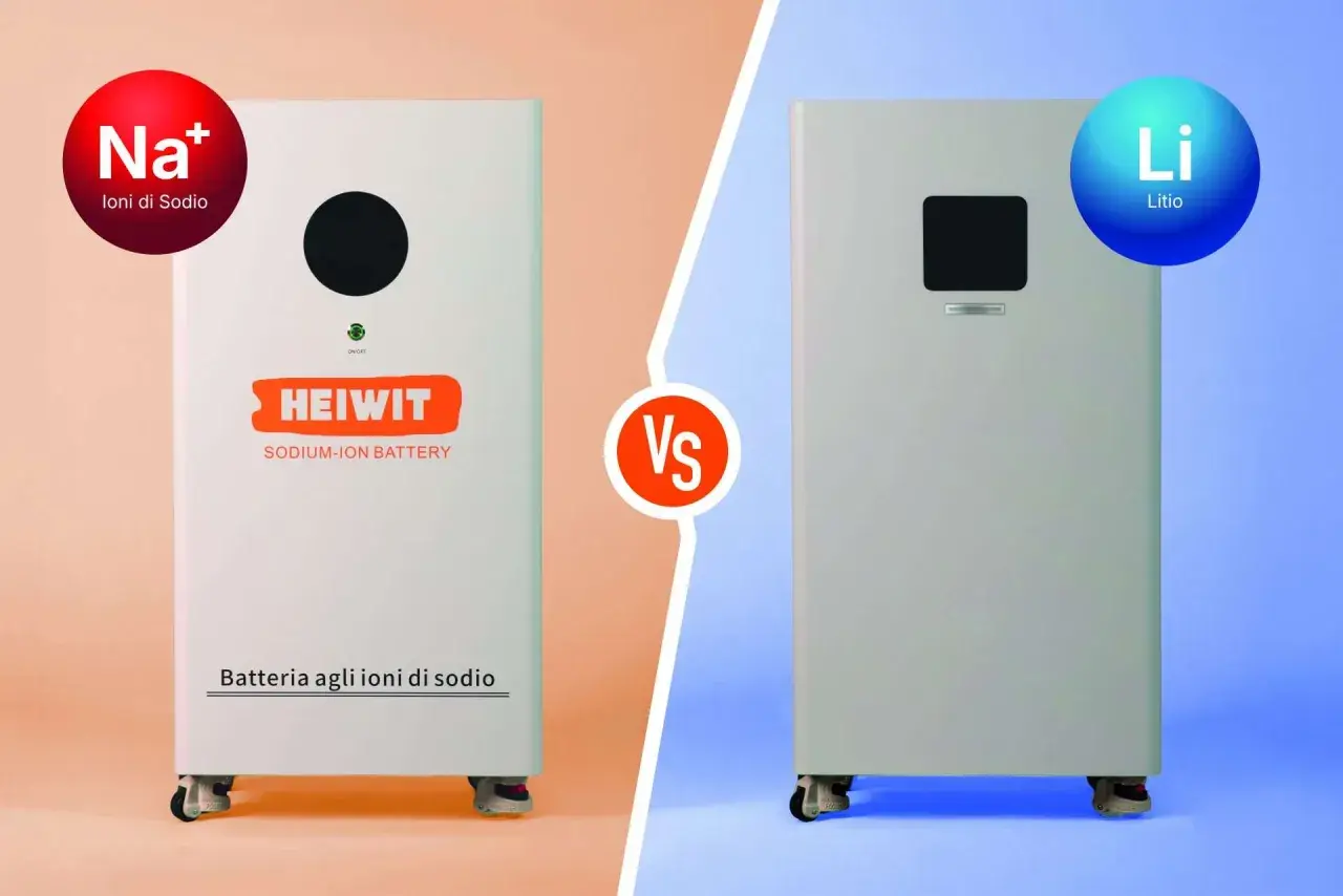 Comparaison entre une batterie HEIWIT aux ions de sodium et une batterie au lithium.